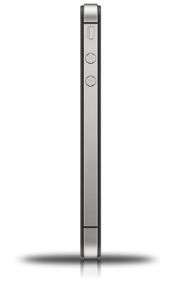 Apple iPhone 4S zwart zijkant Apple iPhone 4S zwart zijkant