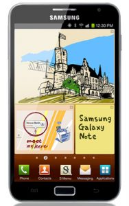 Samsung Note voorkant