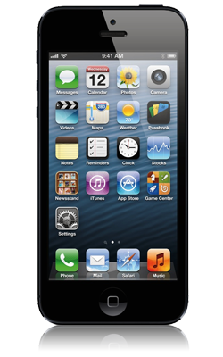 iPhone 5 Voorkant Zwart